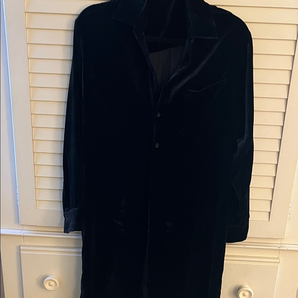 Vince Blue Velvet Dress